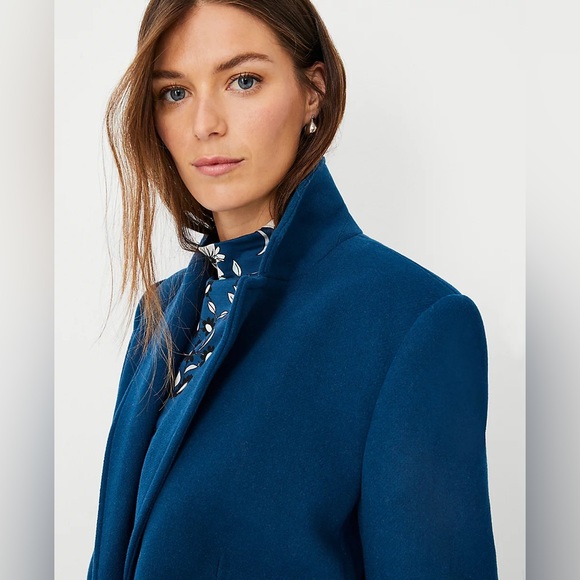 NWT Ann Taylor Wool Blend Chesterfield Coat - Picture 5 of 6